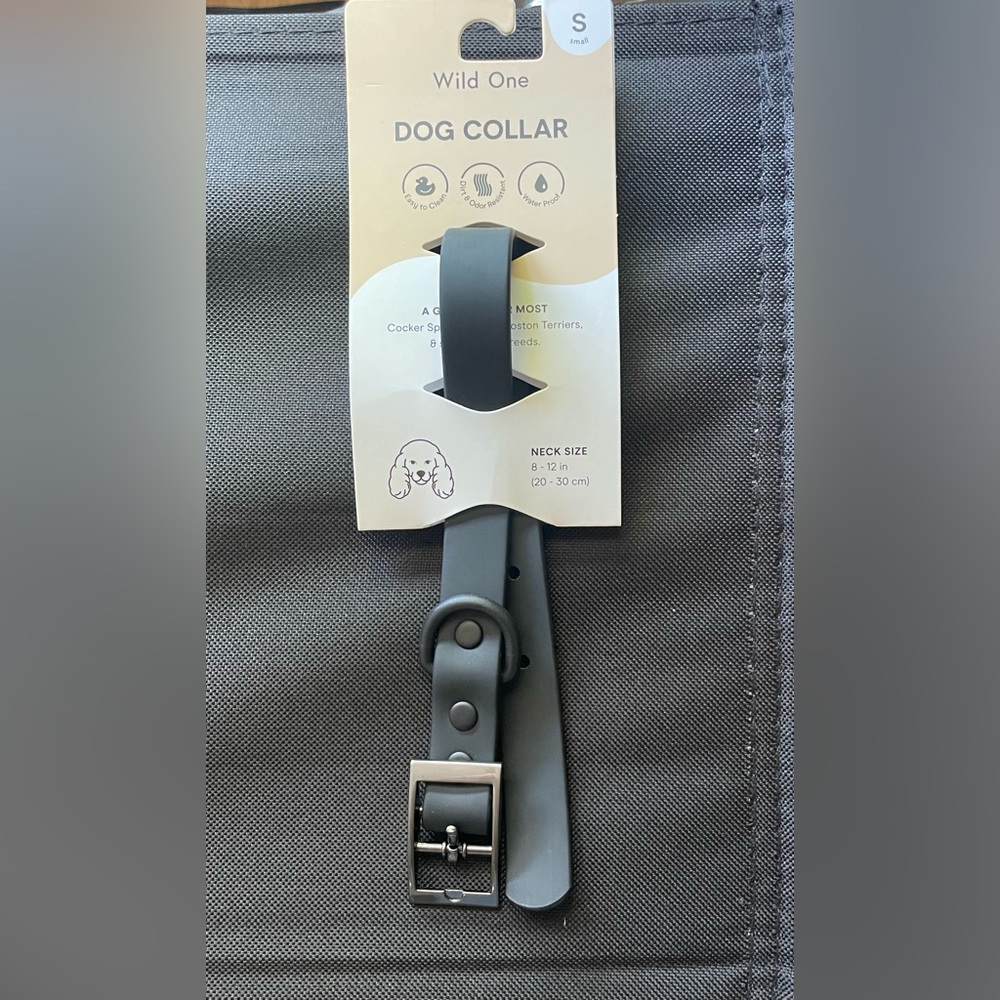 Brand New WILD ONE black dog collar